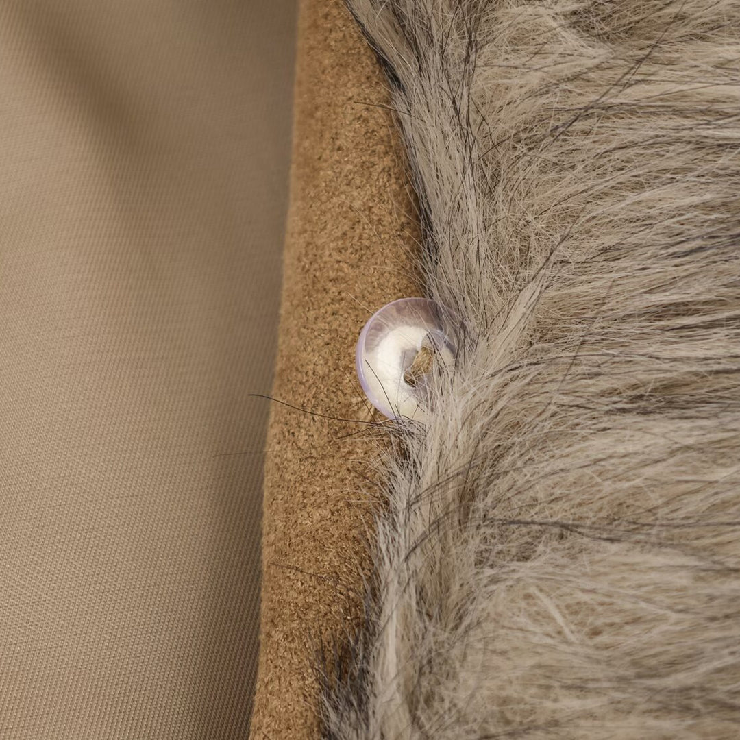 Veste en faux cuir pour femmes avec un élégant col en fausse fourrure Chic & Stil