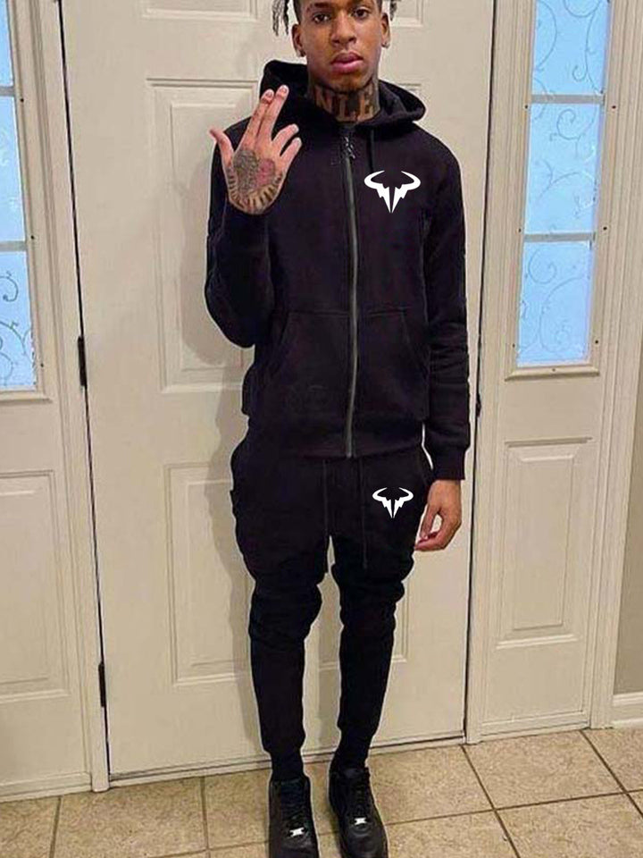 Men's tracksuit with hoodie and practical pockets Lune London