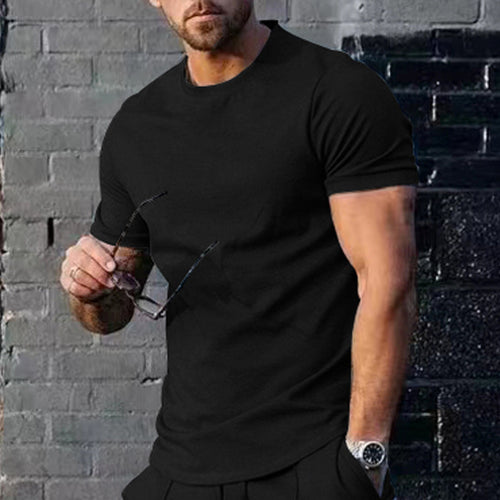 Premium men's short sleeve breathable cotton top Amarae