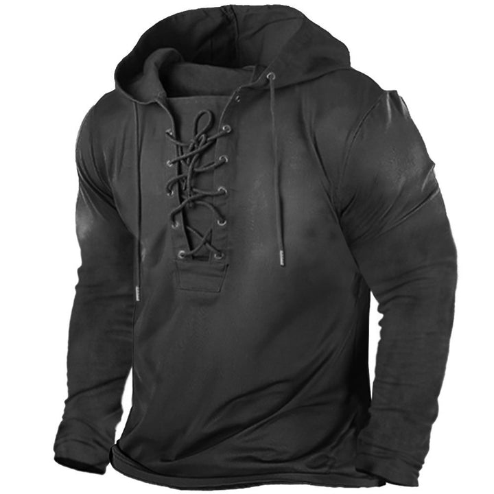 Men's hoodie with innovative lace design and thermal functionality Lune London