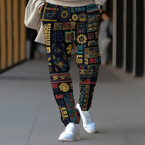 Trendy jogger pants for women with colorful patterns Amarae