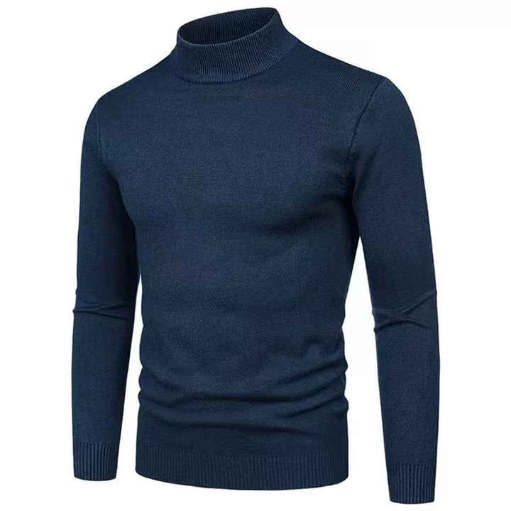 High-quality knitted turtleneck pullover for men with a fine texture Lune London