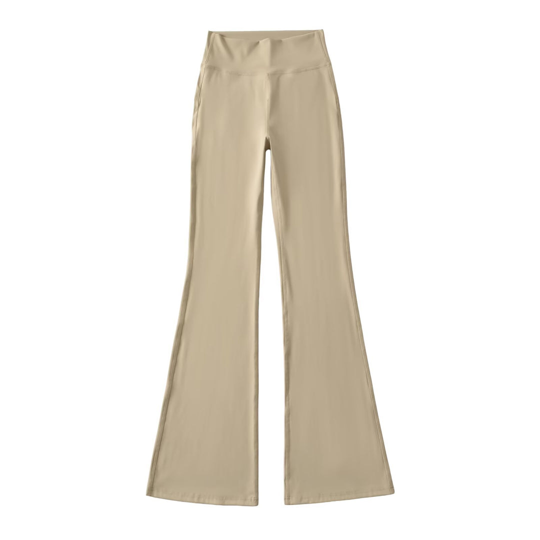 Ladies High-Waisted Flared Yoga Pants with Shaped Waist Amarae