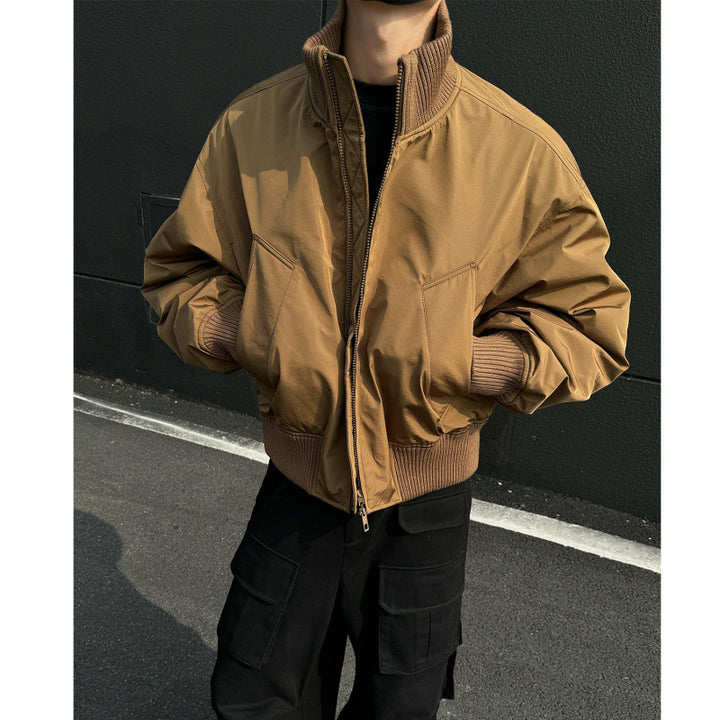 Casual bomber jacket for men with high collar and practical pockets Lune London