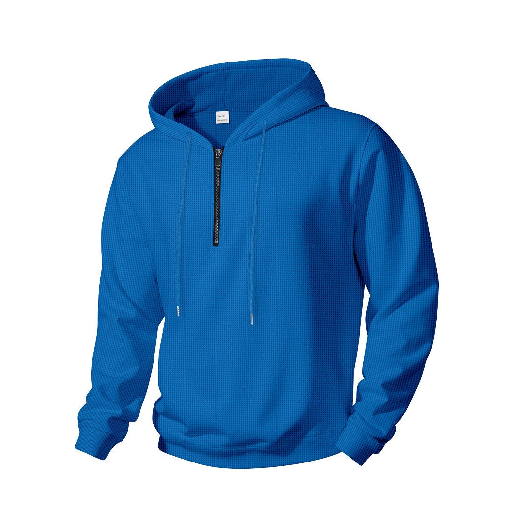 Men's Sporty Hoodie with Half-Zip Closure Lune London