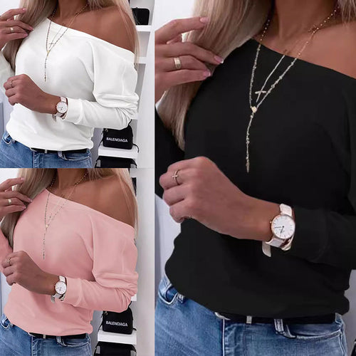 Women off-shoulder blouse with buttoned back Amarae