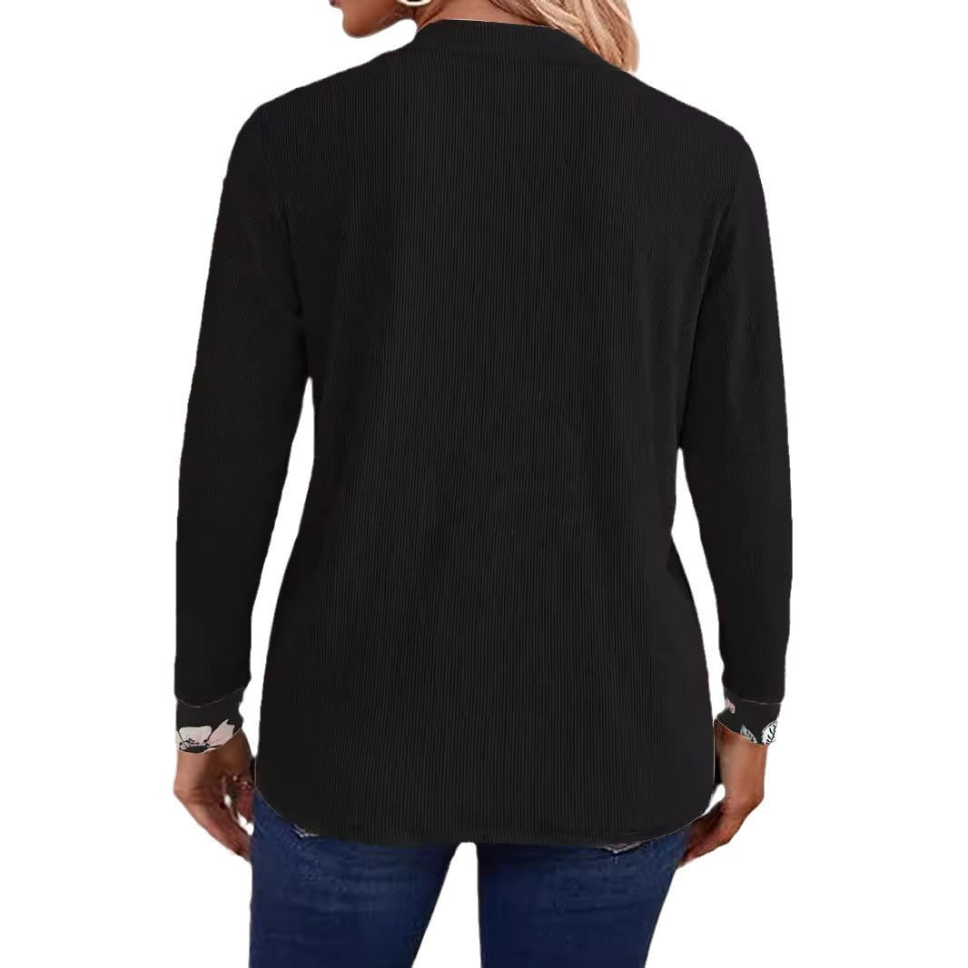 Ladies Elegant and Casual Long Jacket with Floral Design Lune London