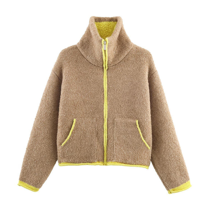 Veste en polaire confortable pour femmes avec fermeture éclair moderne et poches pratiques Chic & Stil