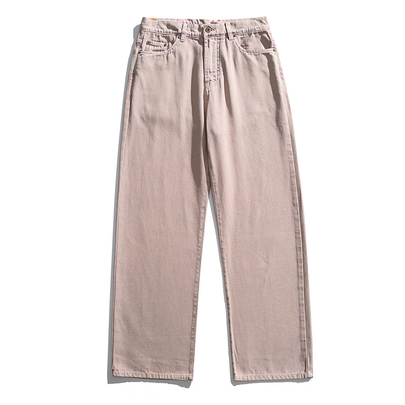Women's jeans with high waist, straight leg and vintage wash Amarae