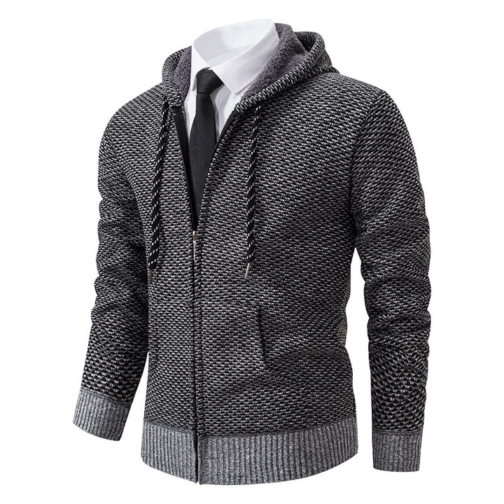 Stylish hooded jacket for men with soft inner lining and elegant accents Lune London