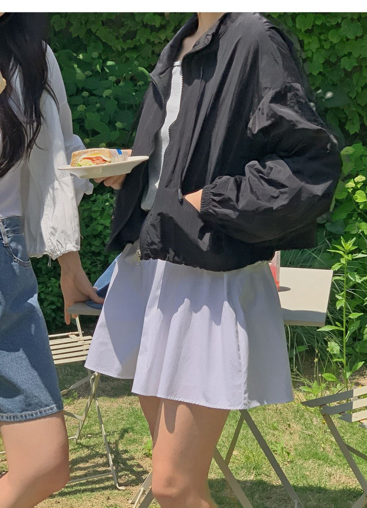 Veste de transition légère pour femmes avec fermeture éclair sur toute la longueur Chic & Stil