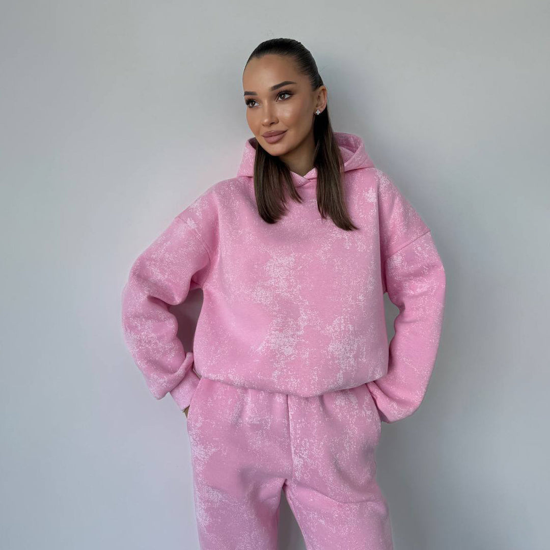 Women's sports set with a casual hoodie and comfortable joggers Lune London