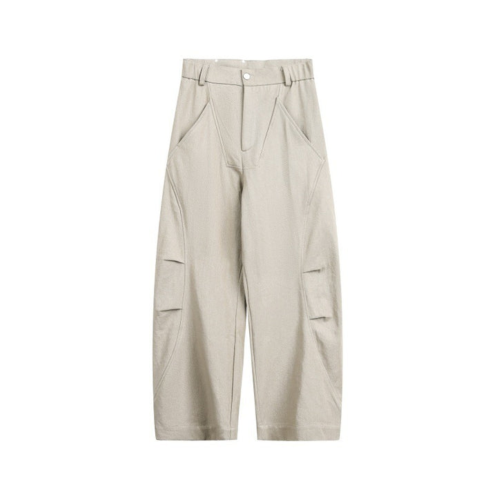 Unisex Wide Cropped Cargo Pants with High Waist and Utility Pockets Amarae