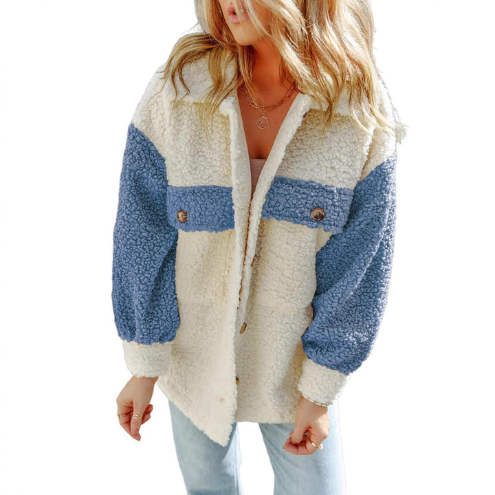 Ladies Comfortable Fleece Jacket with Snap Buttons Amarae