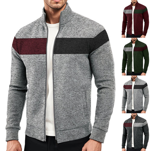 Men's sports jacket with innovative contrasting stripes Amarae