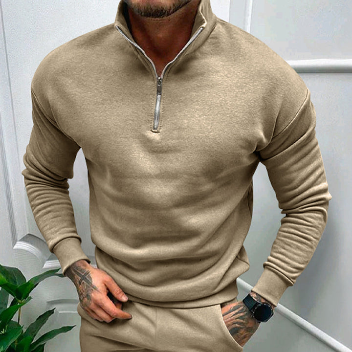 Men's sweatshirt with high collar and zip Amarae