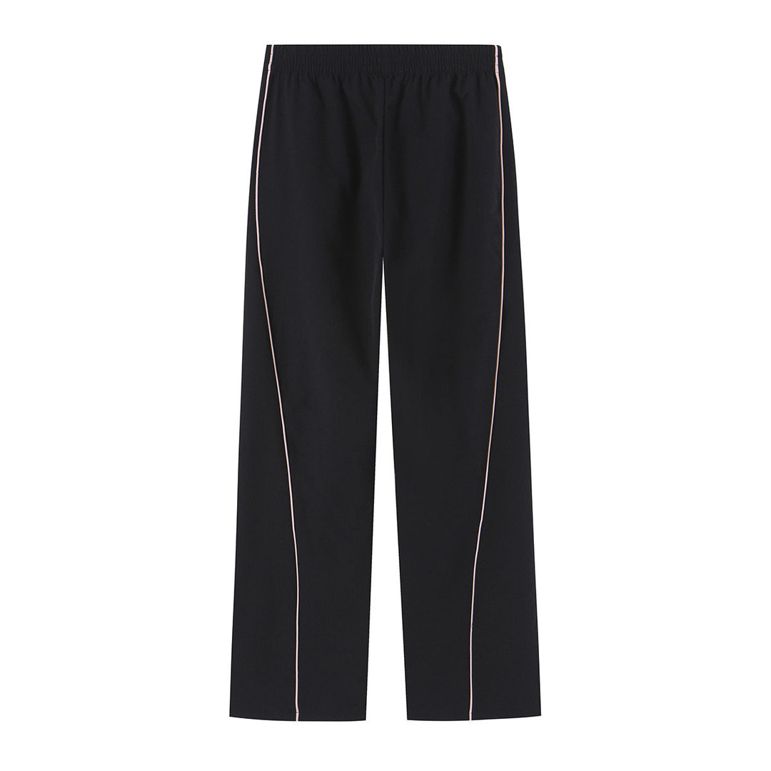Women wide training pants with contrasting piping and elastic waistband Amarae