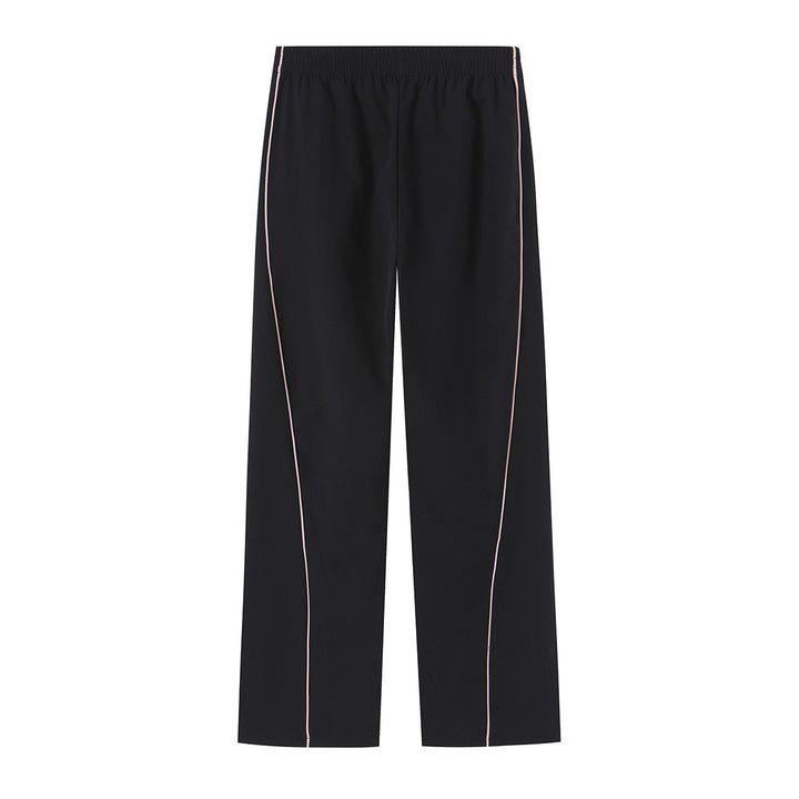 Women wide training pants with contrasting piping and elastic waistband Amarae