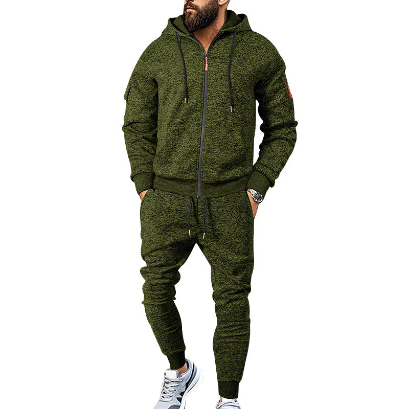 Two-piece sports training outfit for men with practical pockets and elastic waistband Chic und Stil