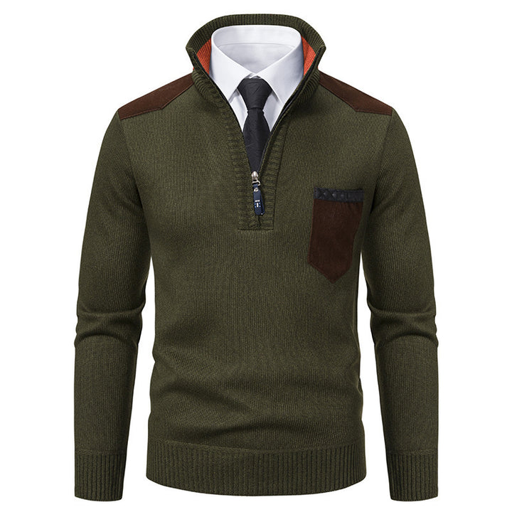 Stylish men's sweater with high collar Lune London