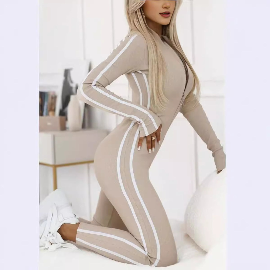 Women Long Sleeve Sporty Body with Lune London Stripes