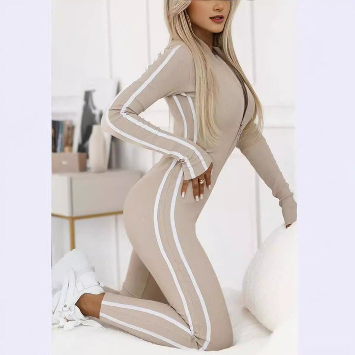 Women's Sporty Body with Long Sleeves and Stripes Lune London