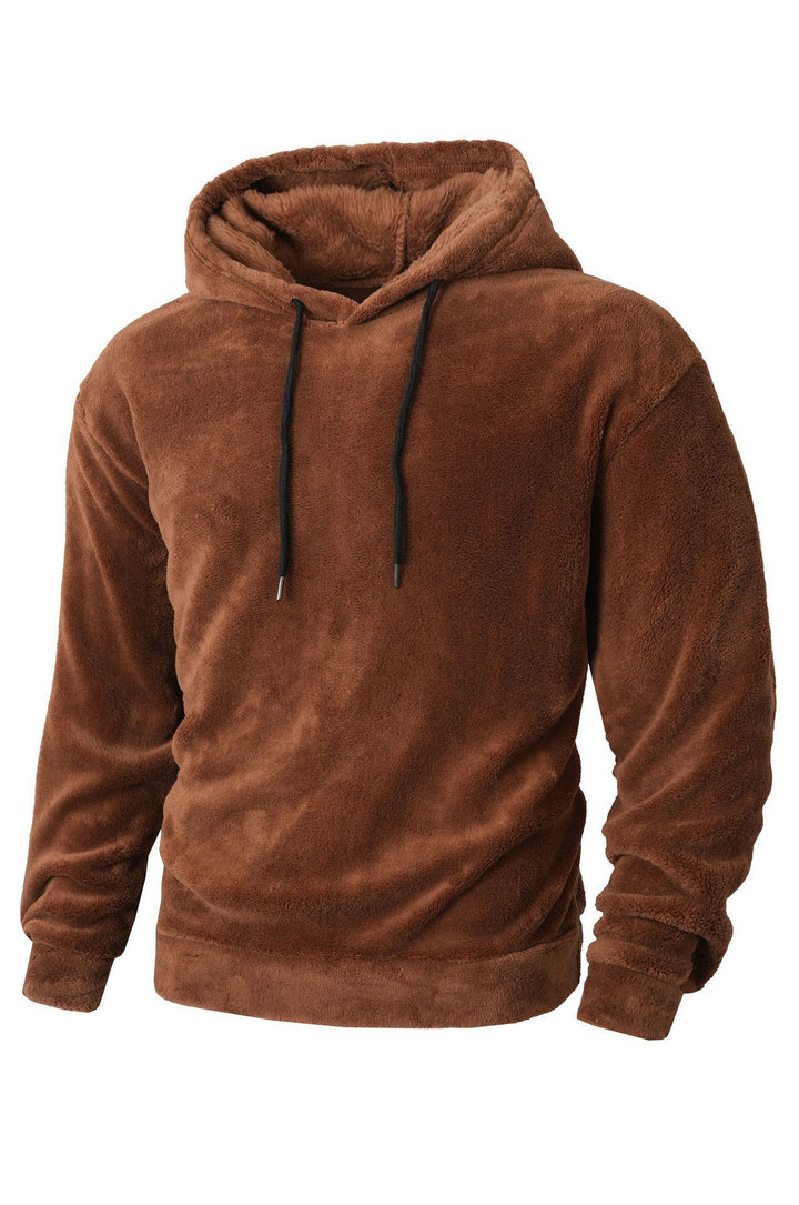 Men's cozy fleece hoodie with a sporty cut and adjustable drawstring Lune London