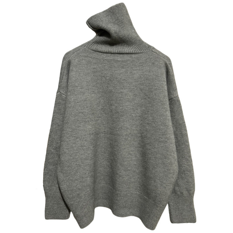 Ladies Cozy High-Quality Knit Turtleneck Sweater Lune London