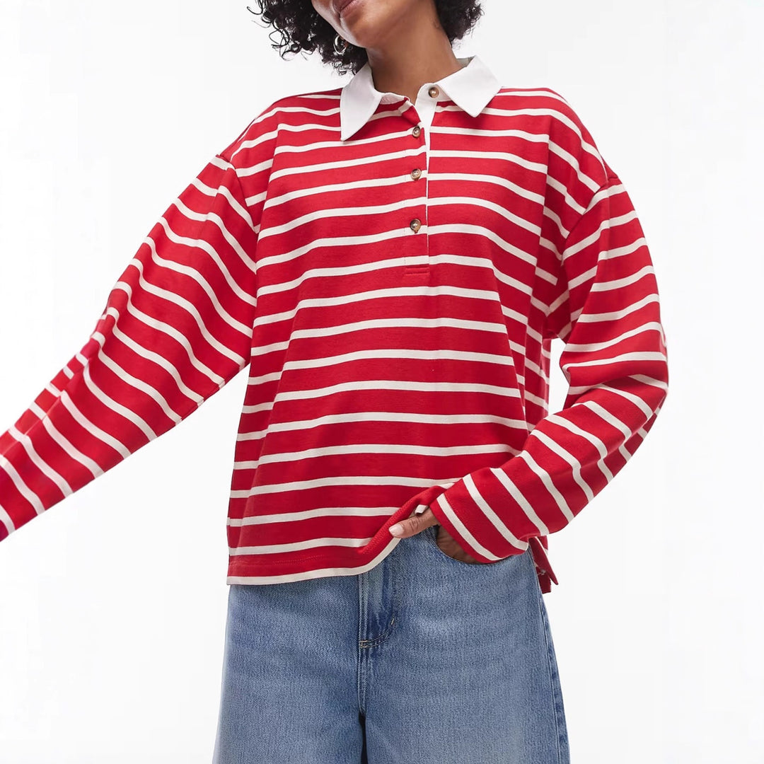 Loose striped casual sweater for ladies Lune London