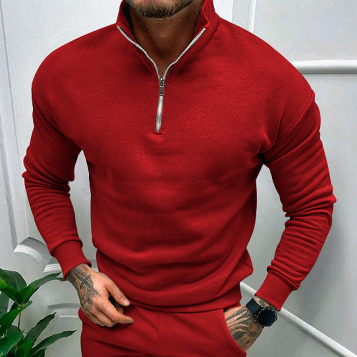 Men's sweatshirt with high collar and zip Amarae
