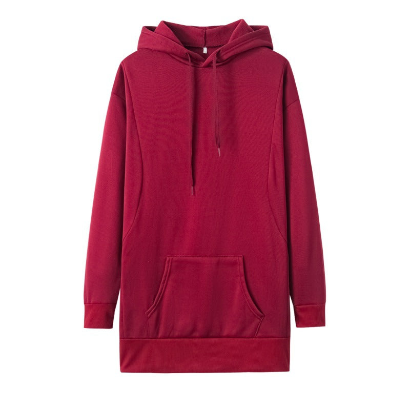 Hooded dress for women in soft cotton blend with practical pockets and a comfortable fit Lune London