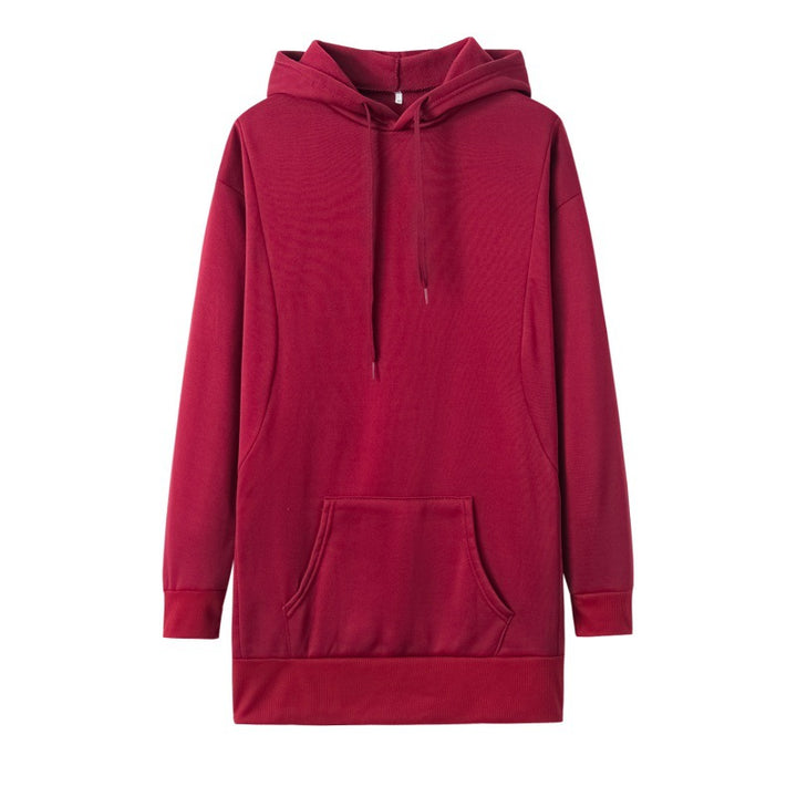 Hooded dress for women in soft cotton blend with practical pockets and a comfortable fit Lune London