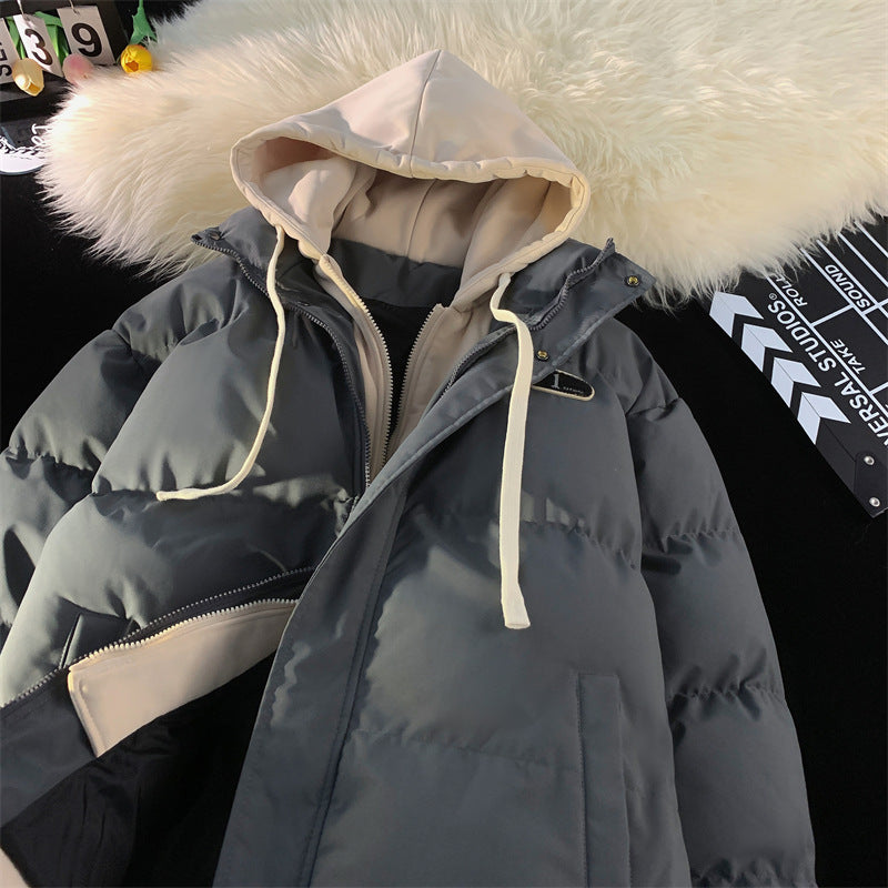Ladies insulated winter coat with removable hood area Lune London