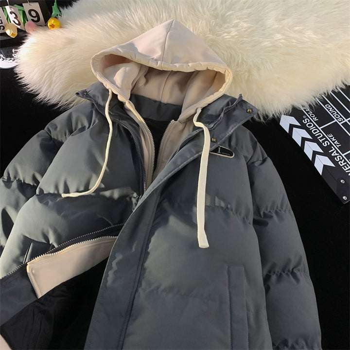 Ladies insulated winter coat with removable hood area Lune London