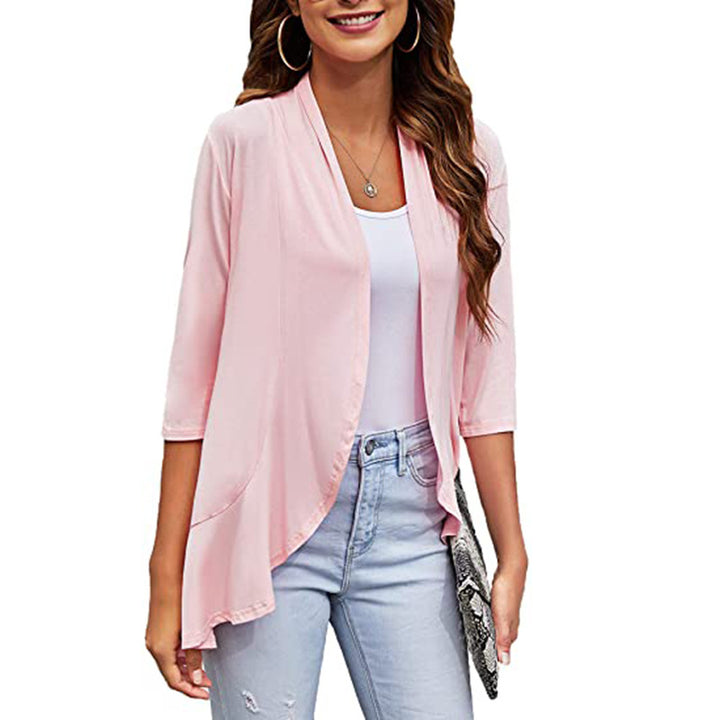 Cardigan for women with an open front design and practical pockets Lune London
