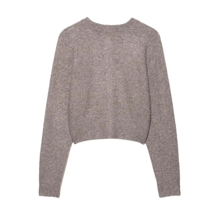 Women's knitted jacket with button placket and relaxed fit Lune London