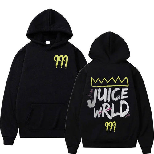 Women's hoodie with modern kangaroo pocket design and striking graphic print Chic & Stil