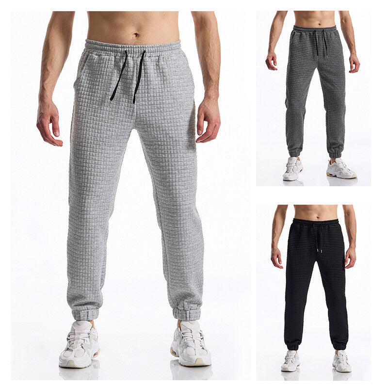 Men's jogger pants with textured surface Lune London