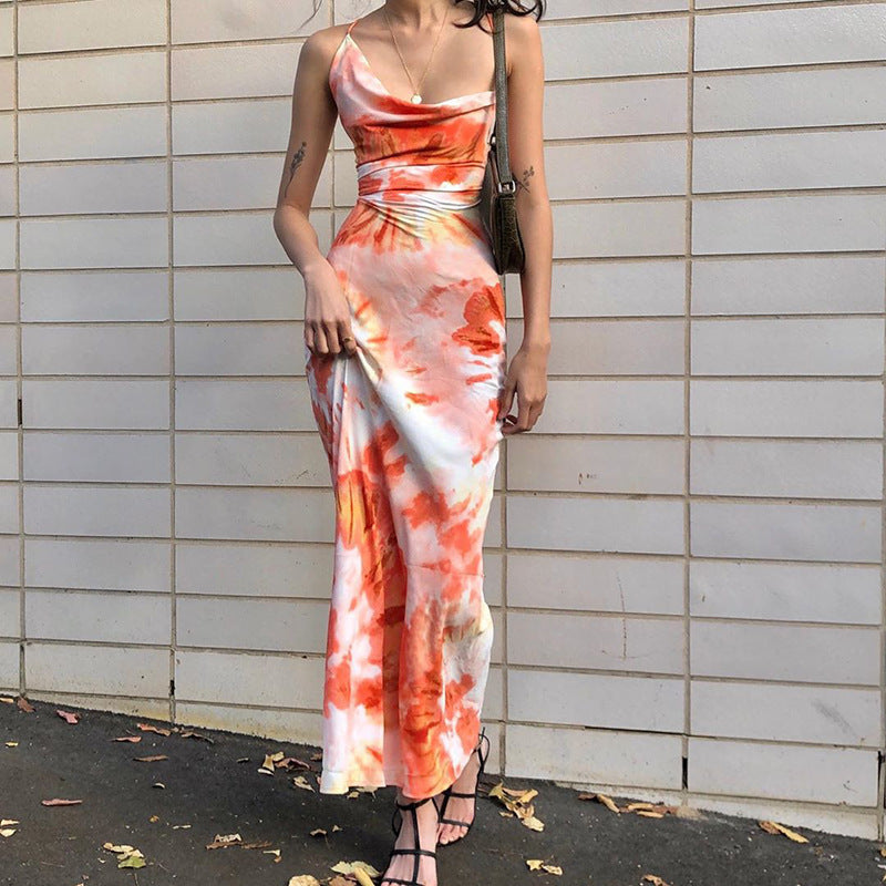 Elegant slip midi dress for women Lune London