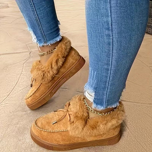 Women's sneakers with faux fur collar Amarae