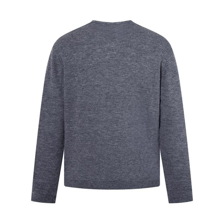 Men's fine knit sweater with round neck, loose fit and ribbed hem Amarae