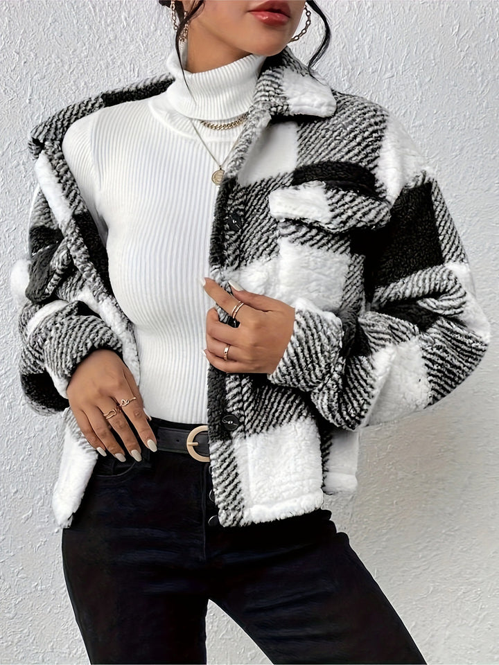 Ladies cozy square jacket Lune London