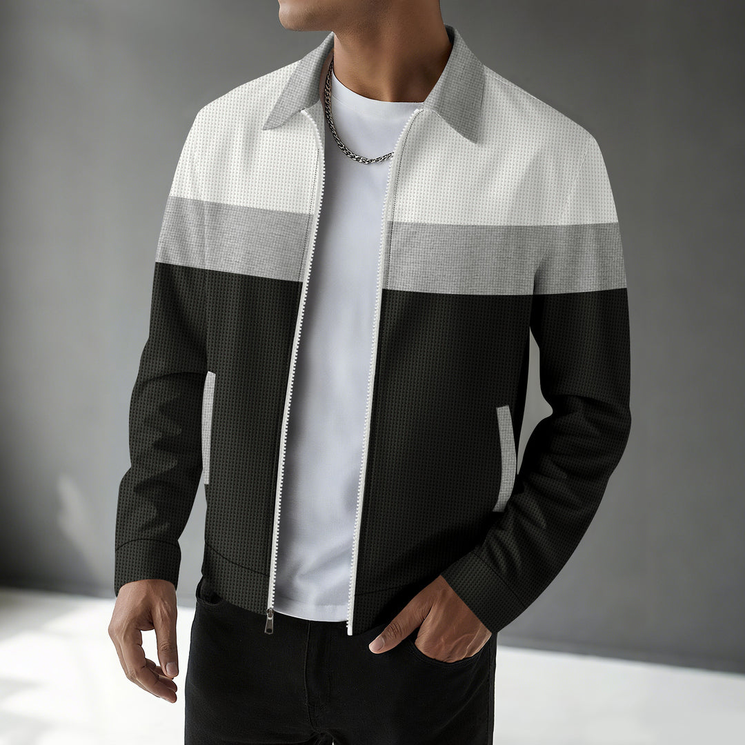 Stylish transition jacket for men with colorblock design Lune London