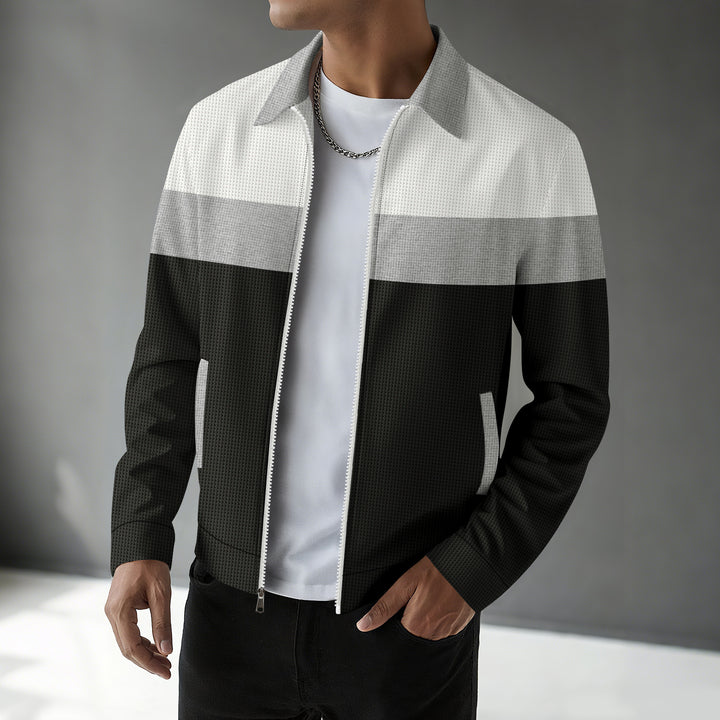 Stylish transition jacket for men with colorblock design Lune London
