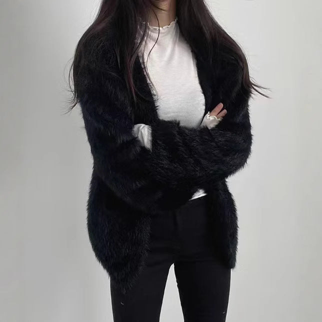 Cardigan Doux pour Femmes avec Ouvertures Frontales et Poches Pratiques Chic & Stil
