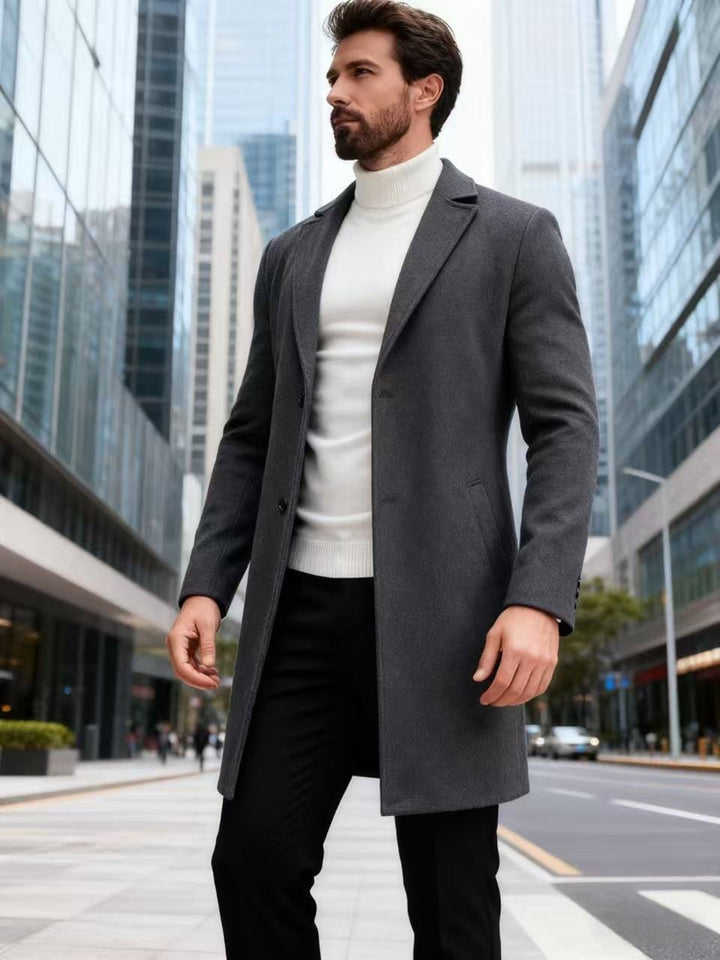 Elegant wool coat for men Lune London