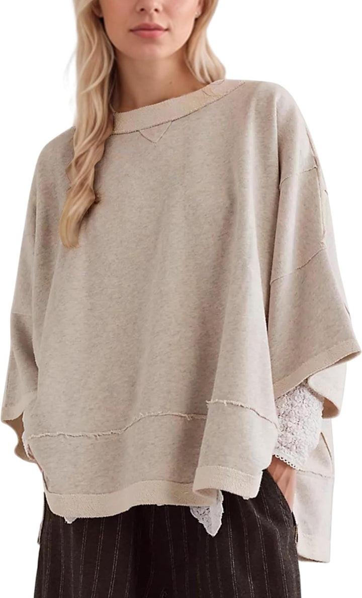 Women Oversized Sweatshirt with Open Sides Amarae
