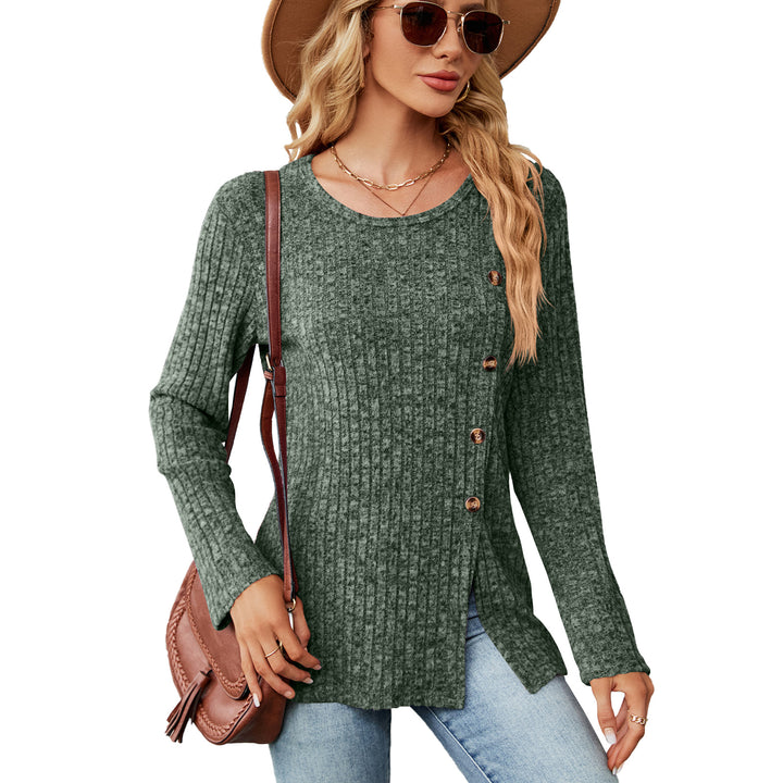 Haut en tricot à manches longues pour femmes Chic & Stil