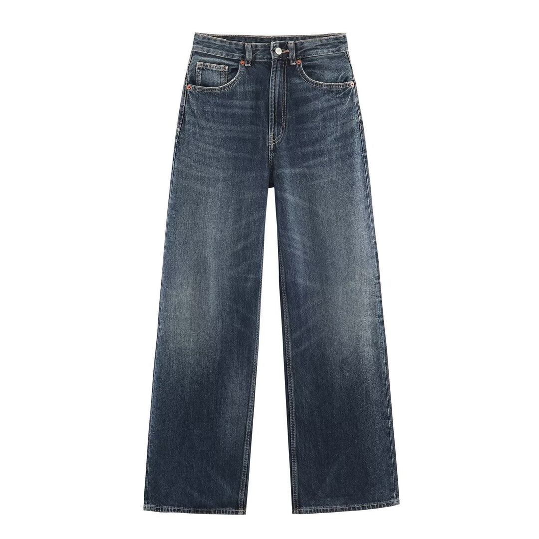 Women's jeans with high waist and wide leg Amarae