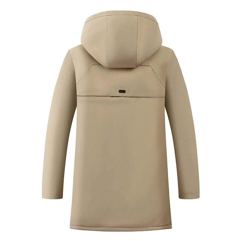 Waterproof transition jacket for men with insulating lining and hood Lune London